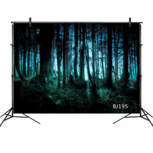Halloween Spooky Forest Backdrop Horror Night Photo Background Studio Props