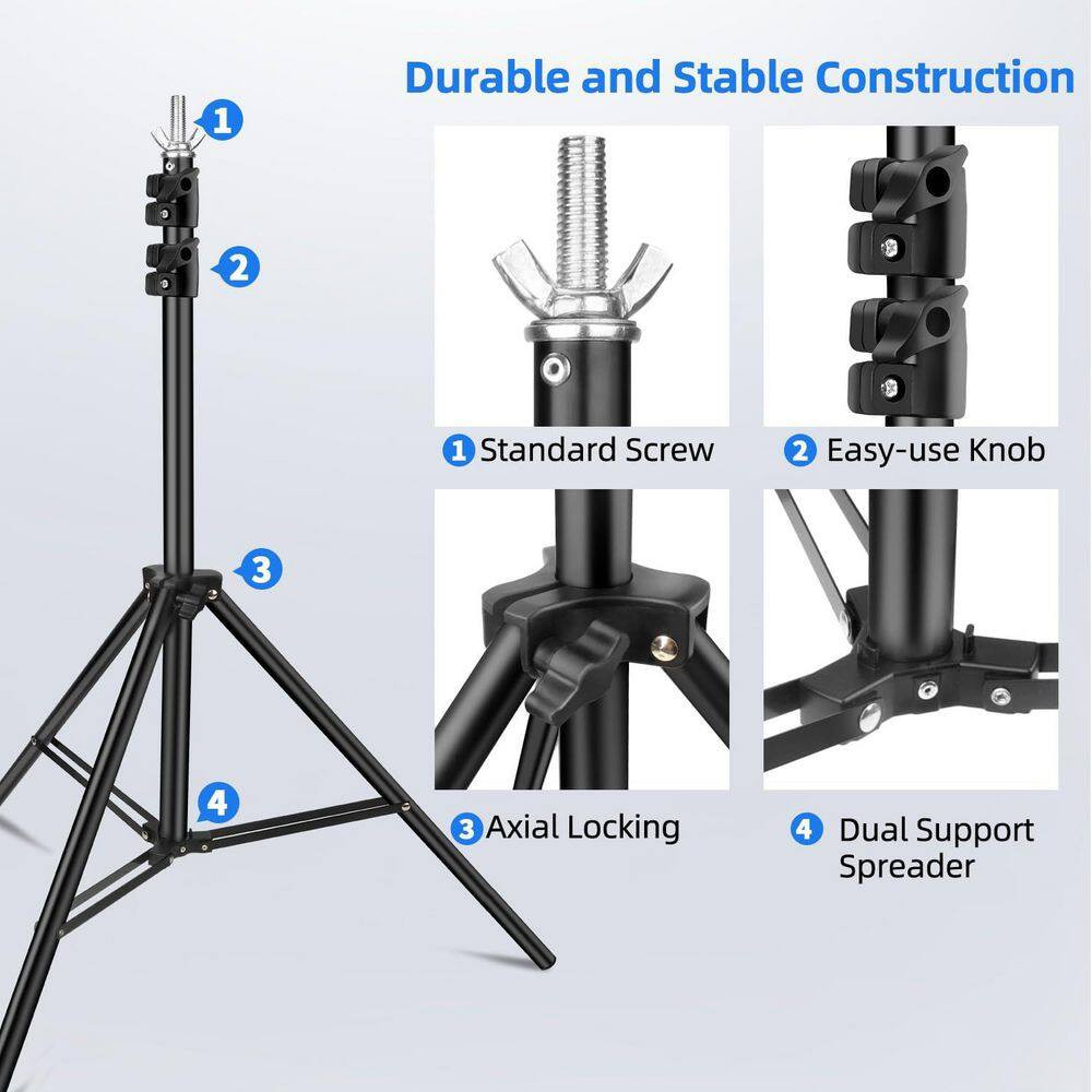 84 In. X 120 In. Aluminum Adjustable Backdrop Frame Wedding Party Display Arbor