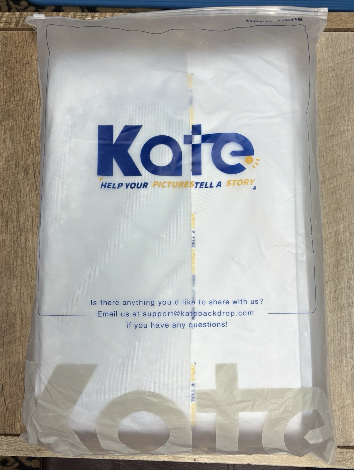 Gray Cloud Backdrop Fabric 10’x6.5’ Kate Backdrop New In Package