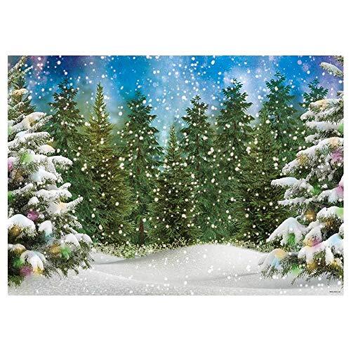 7x5FT Winter Forest Landscape Photography Backdrop Snowy 7’x5′ Winter-1