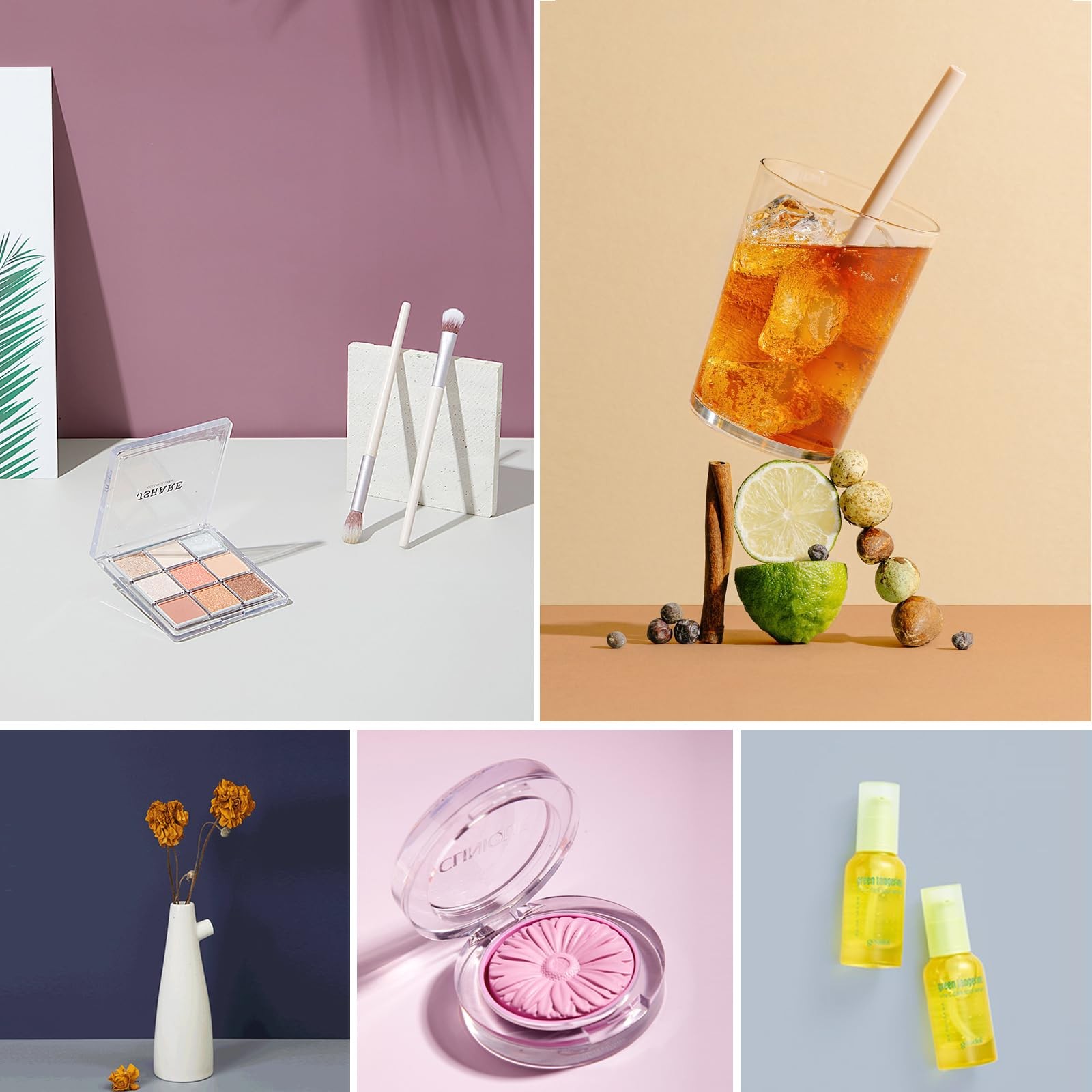 7 PCS Product Photography Photo Backdrop Double Sided Paper Shadow Boards
