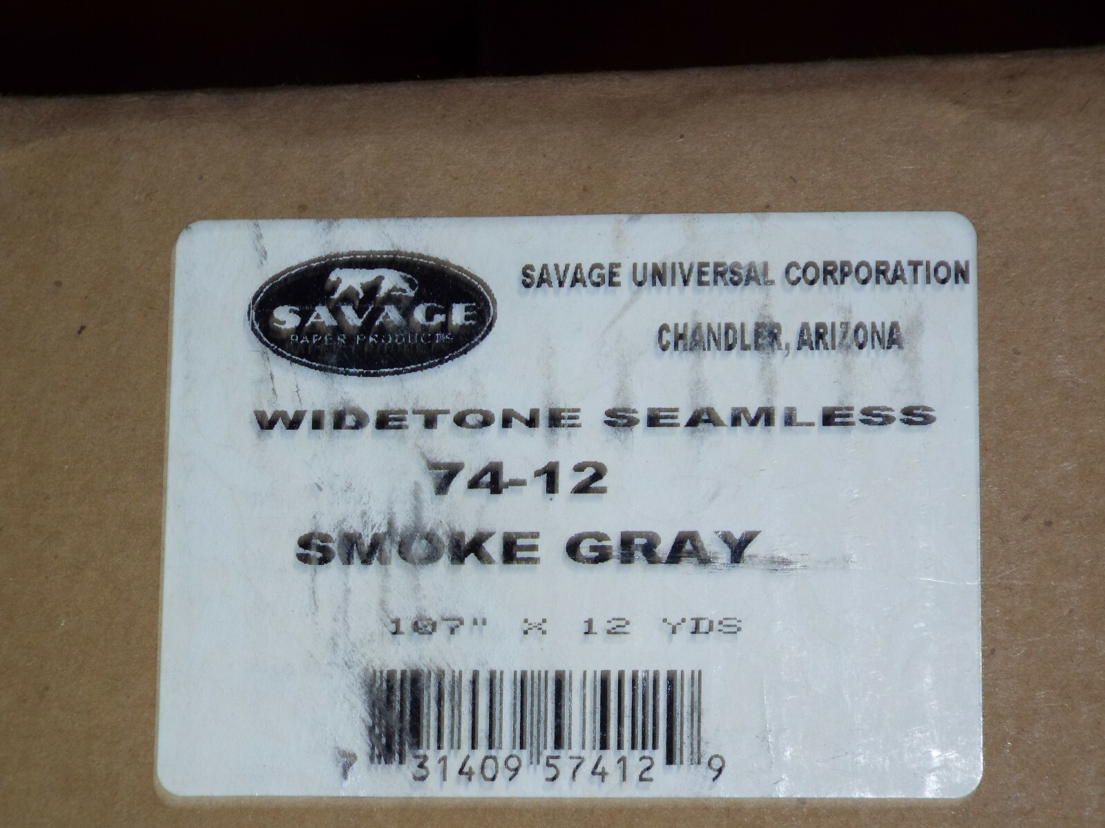 Savage Universal Backdrop Widetone Seamless Smoke Gray 9 FT x 12 Yards