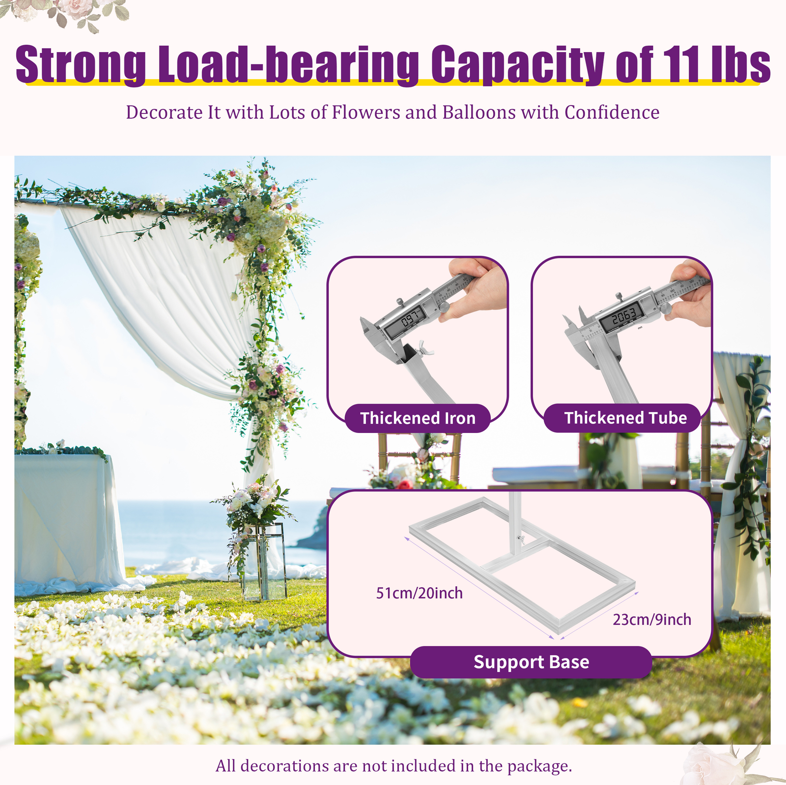 20x10ft Heavy Duty Backdrop Stand KIT Photography Studio Background Party Decor