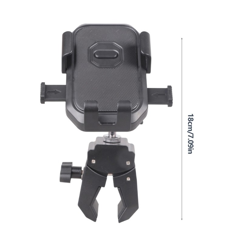 Universal Adjustable Phone Holder with Super Clamp for Bike Motorcycle Gym