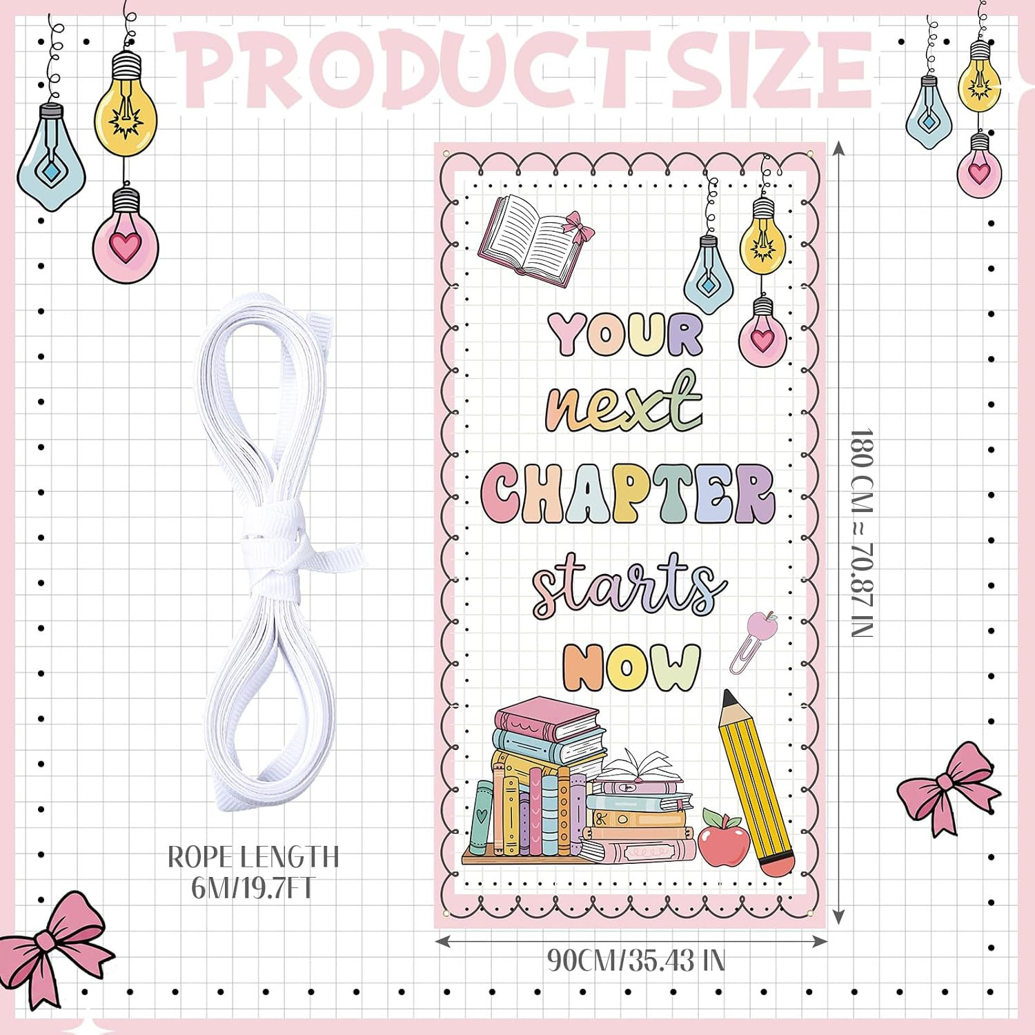Classroom Welcome Door Cover Composition Notebook Back to School Banner Welcome