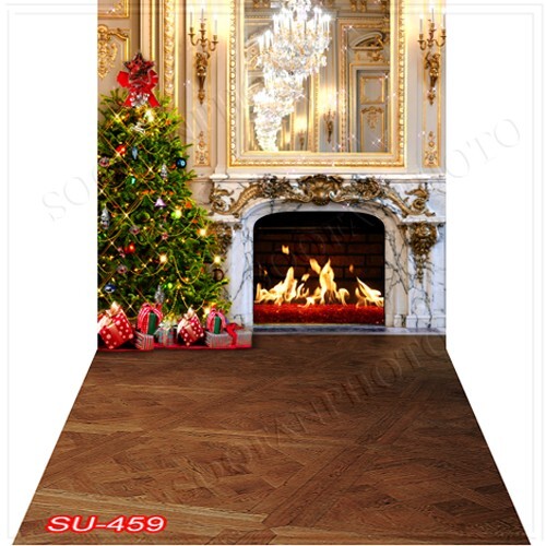 10’x20′ CP Christmas Season Scenic Microfiber Fabric background backdrop SU459