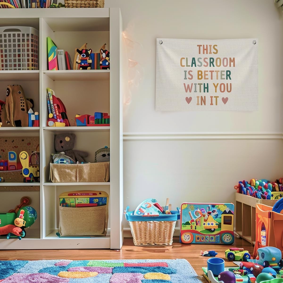 Boho Classroom Decor for Teacher, Cute Neutral Classroom Must Haves Wall Deco…