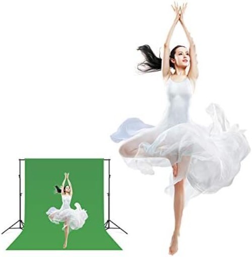 8x10ft Green Screen Chromakey Muslin Backdrop for Professional Photography