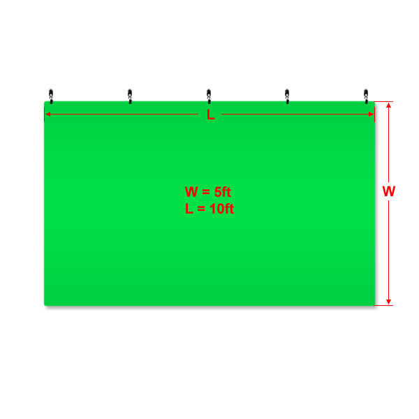 Chromakey Green Screen Muslin Backdrop for Studio Lighting Kit