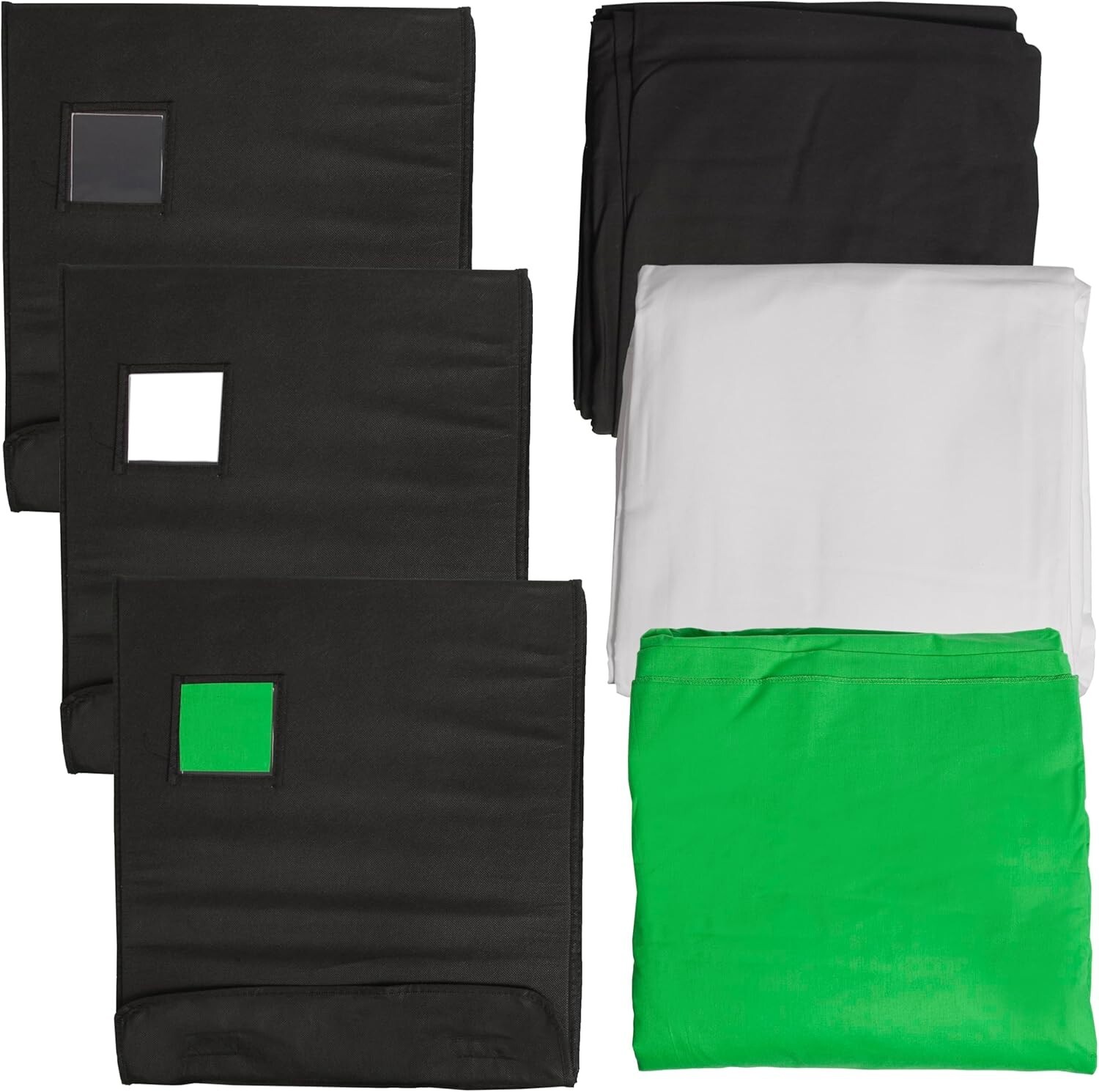 Ravelli Green, Black, White Backdrop Screen 10′ Air Cushioned Stands