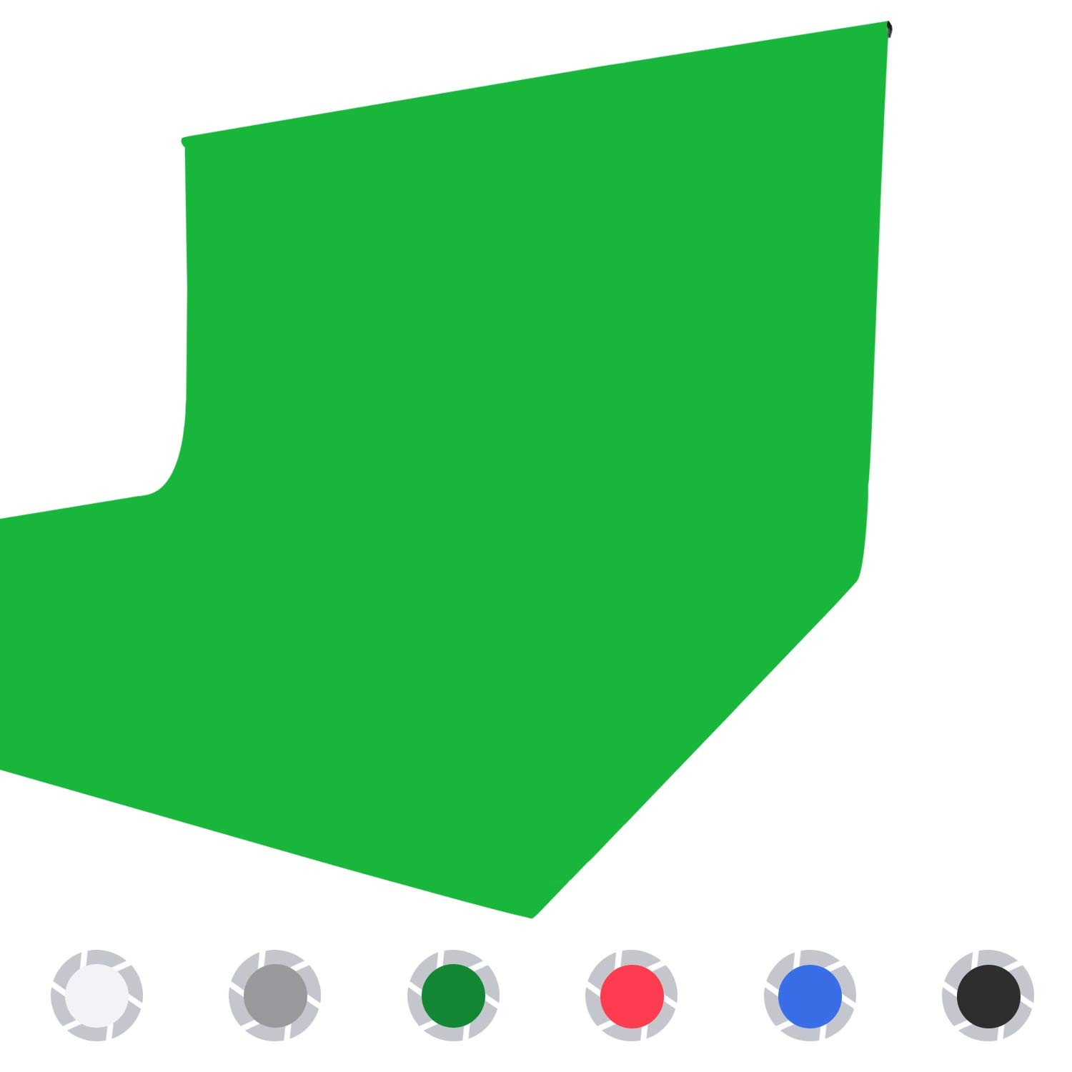 6×9 ft Background Muslin Backdrop Photo Studio Collapsible High Density Green