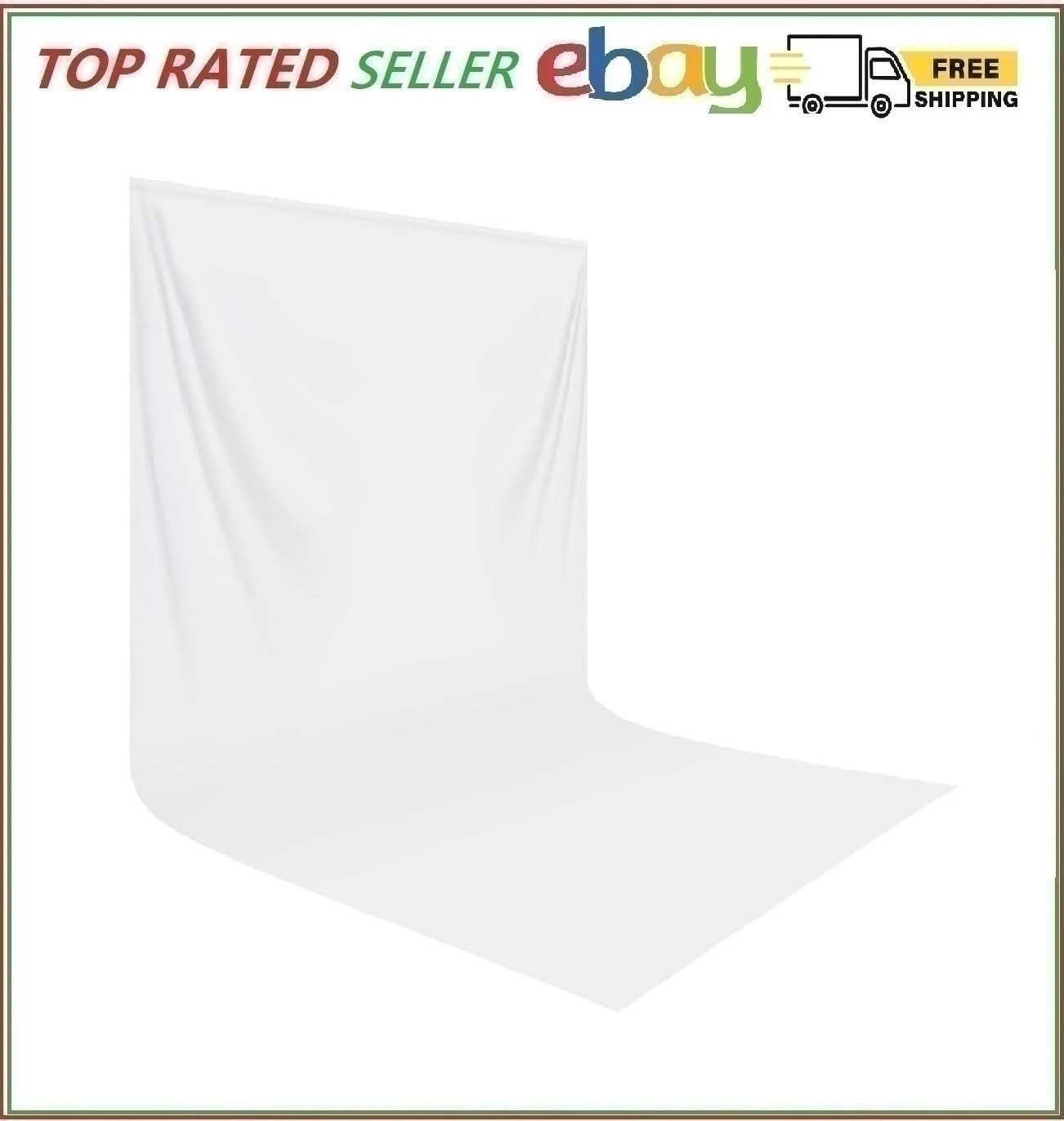 White Photo Backdrop 10×20 ft Seamless Background for Photography