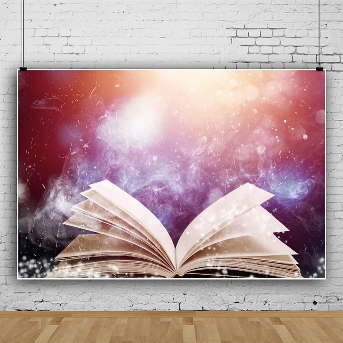 8 x 5ft Book Vinyl Backdrop for Banner Reading Club Photography Background New