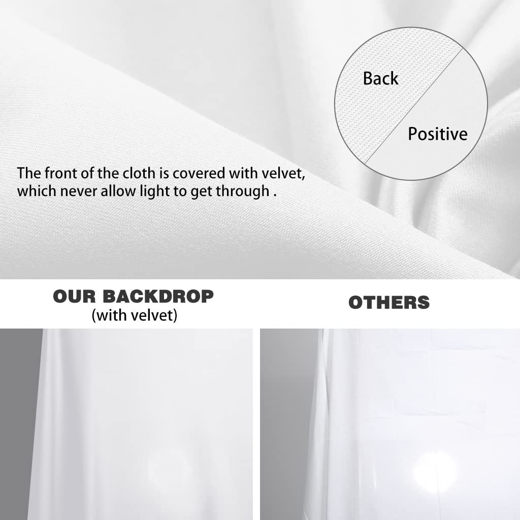 LCUIRC 10X12ft White Backdrop for Photography, 10x12ft, 10x12ft