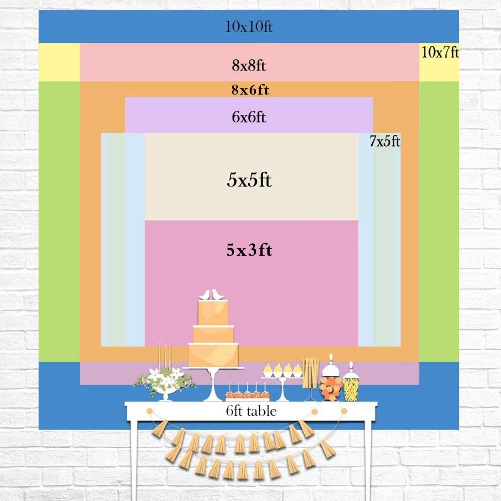 Happy Birthday Backdrop Fantasy Castle Night Background 9x6ft RBJLSME034