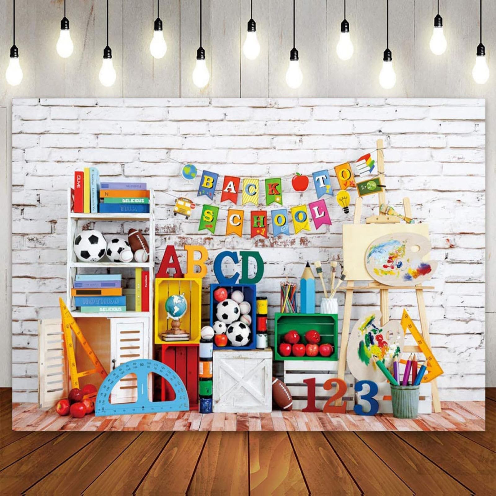 Welcome Back To School First Day Backdrop Kindergarten Classroom Photo 7x5ft