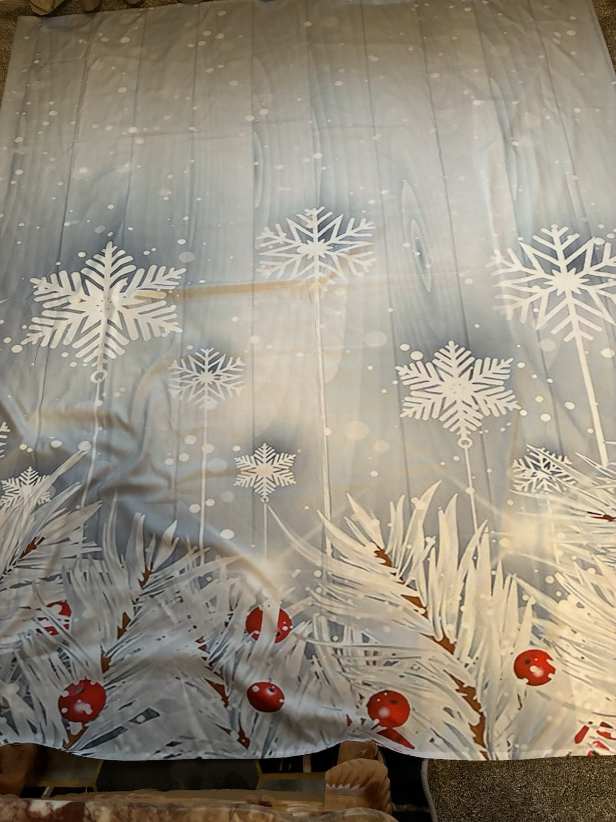 Blue Christmas Backdrop Or Cover, NWOT