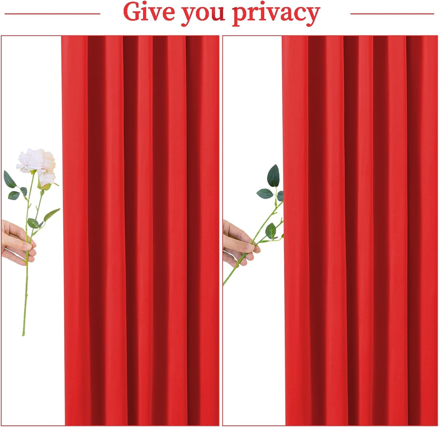 10×10 Red Backdrop Curtains for Parties, Weddings and Photography Decor