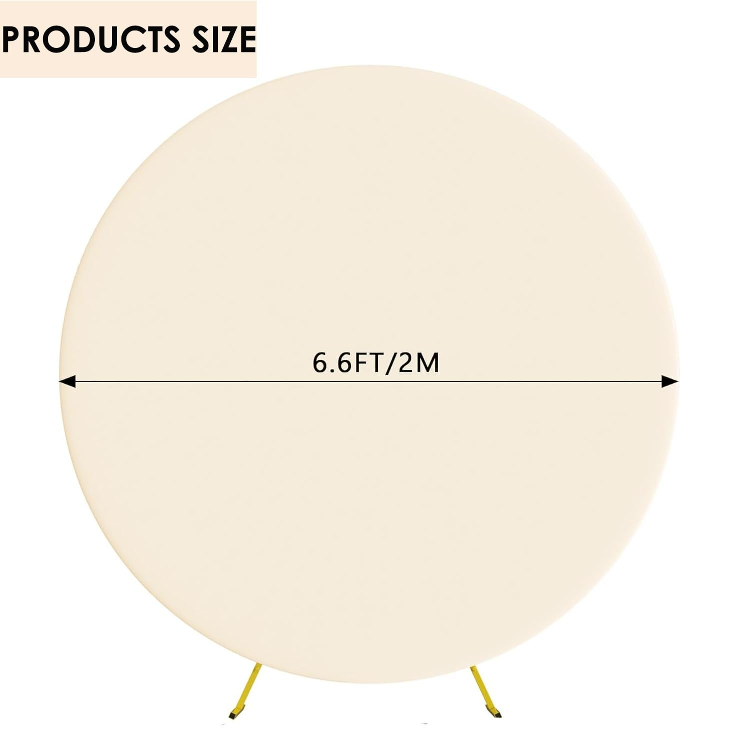 6.6FT Round Arch Backdrop Cover Spandex Fitted Stretchy Stand Covers Decoration
