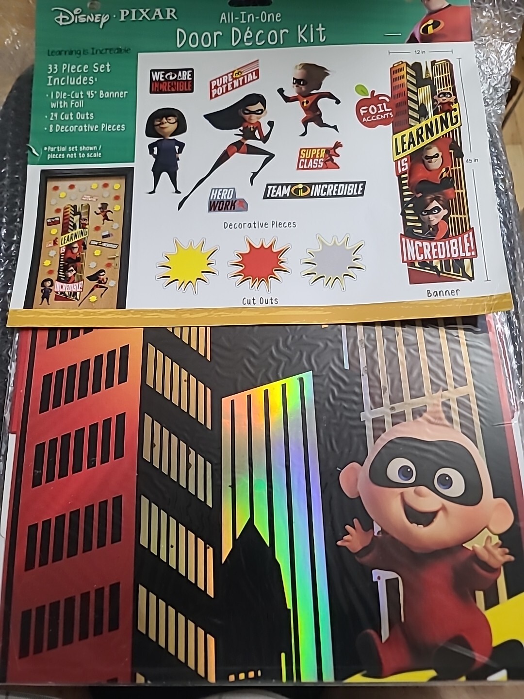Eureka Disney Pixar The Incredibles Classroom Decoration Door Poster Kit, 33p…