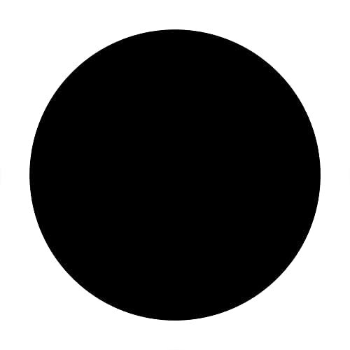 Pure Black 7.5×7.5ft Polyester Round Backdrop for Photography Background