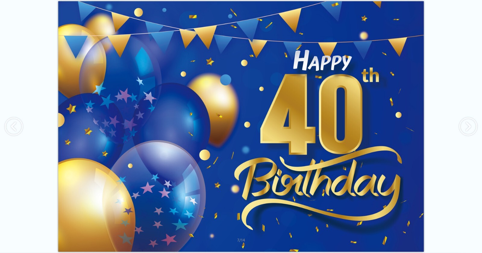 Men Happy Birthday Backdrop Navy Blue Gold Birthday Banner Vinyl Party Supplies