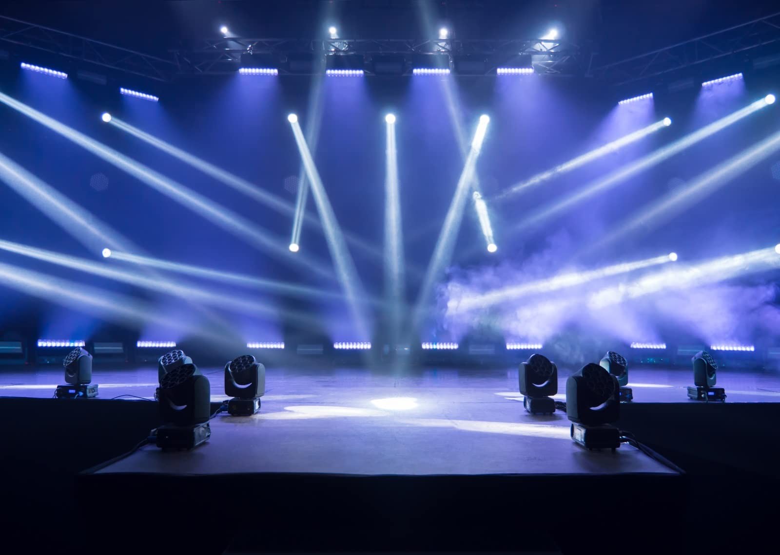 BELECO 7x5ft Fabric Music Concert Stage Backdrop Night 7x5FT, N5-a14562