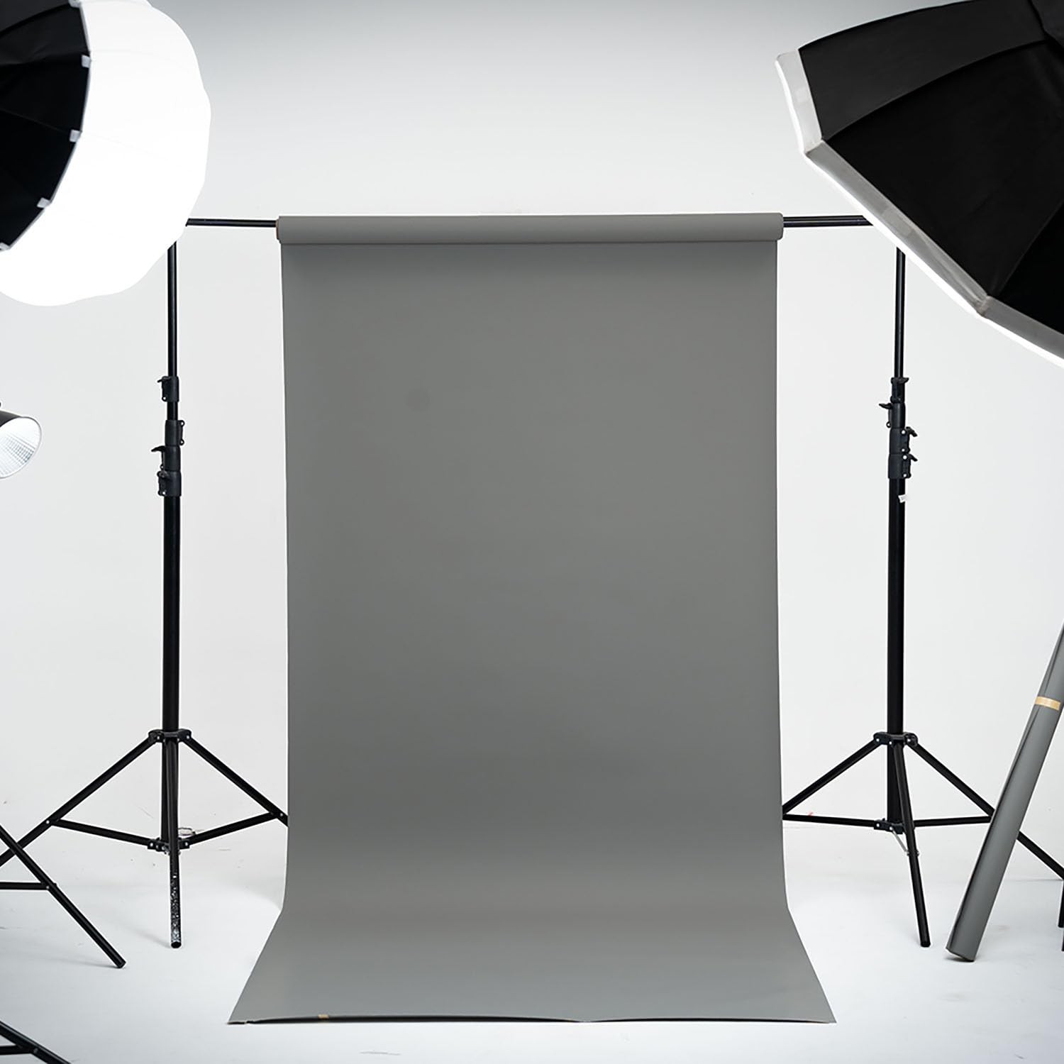 Seamless Paper Backdrop Photography Light Gray Photo Background 53in x 16.4ft