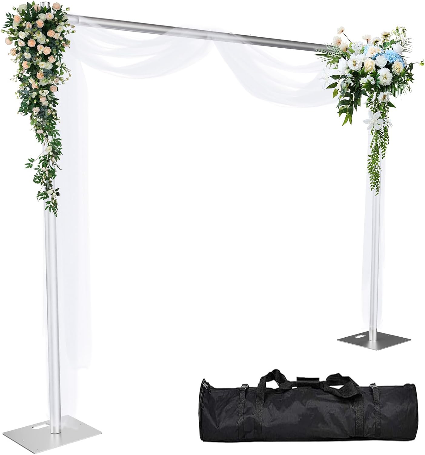 Pipe and Drape Backdrop Stand 10x10Ft Adjustable Heavy Duty Frame for Wedding