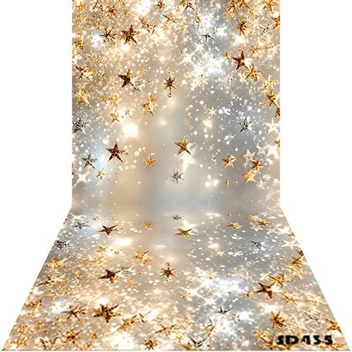 10’x20’CP Gold Star Light Spot Scene Microfiber Fabric background backdrop SD435