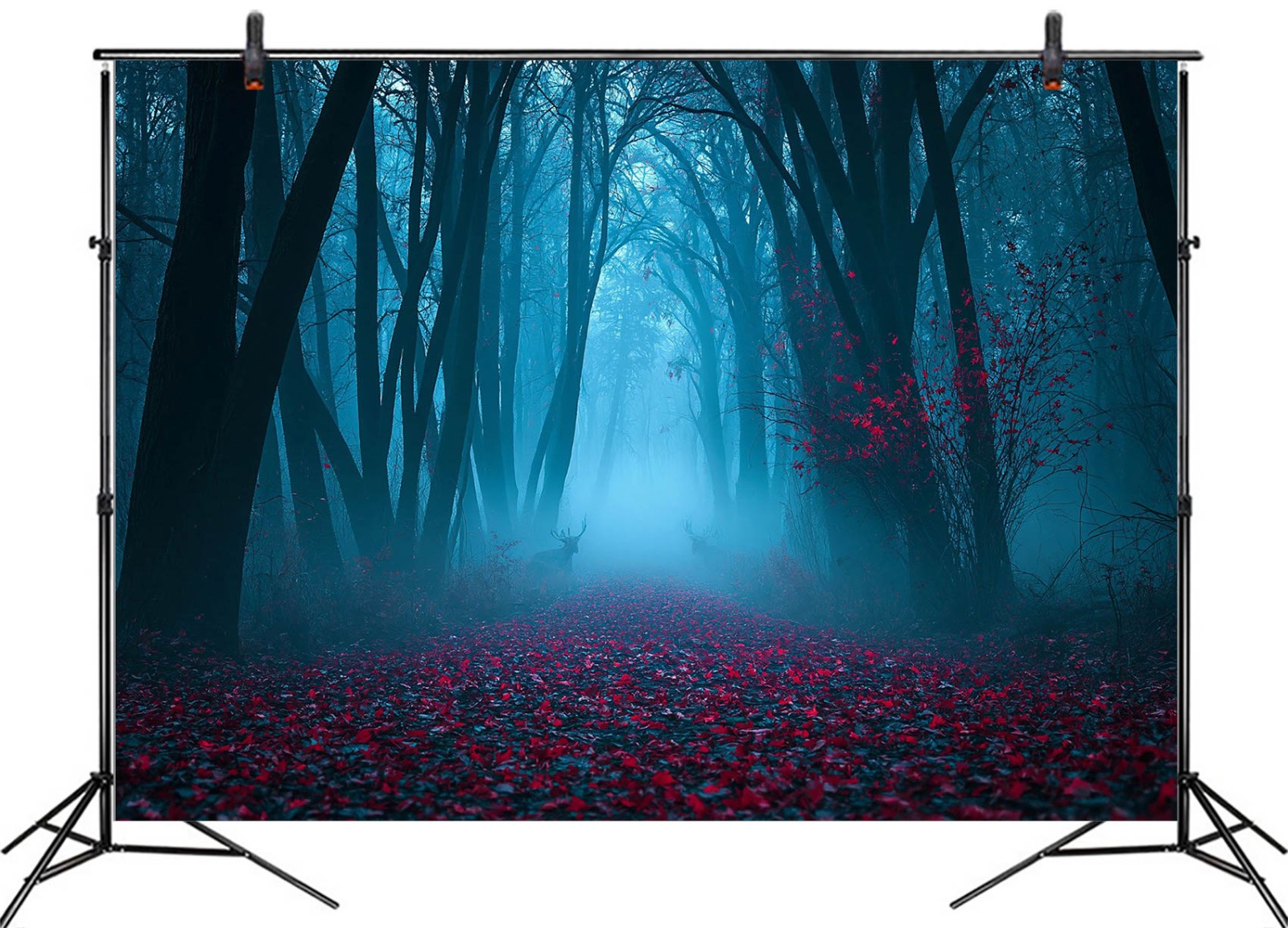 10x8ft Foggy Forest Dead Tree Spooky Haunted Forest Background for Photography