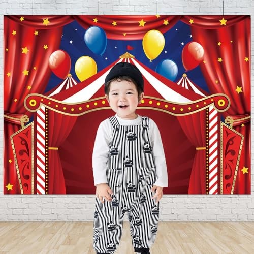 7X5FT Circus Carnival Circus Theme Party Photo Backdrop Carnival Lights 7×5 FT