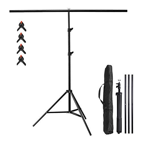 T-Shape Backdrop Stand 6.56ft x 6.56ft / 2M x2M 6.56 ft x 6.56 ft with bag