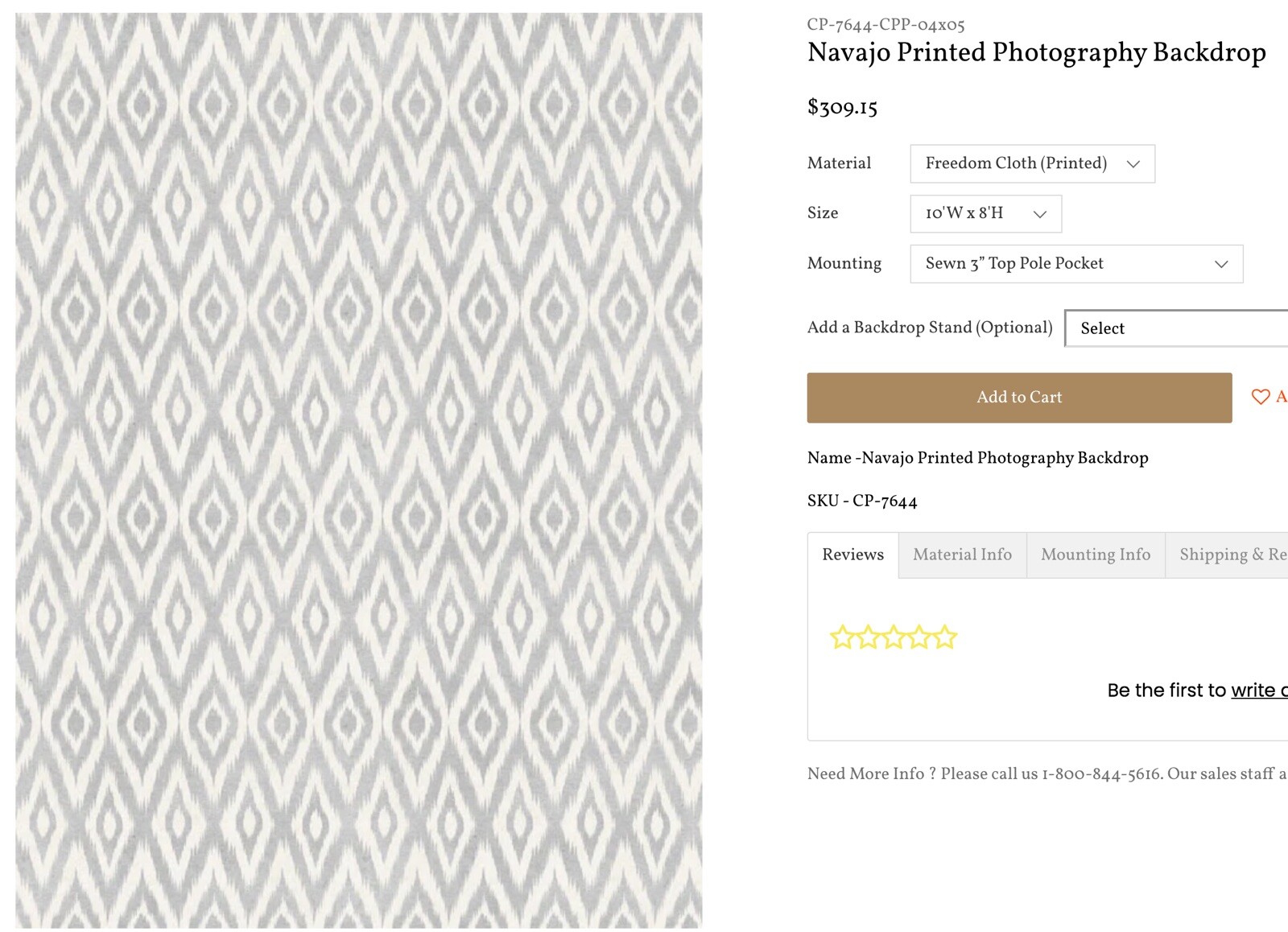 Denny Manufacturing 10×8 Navajo Background Freedom Cloth