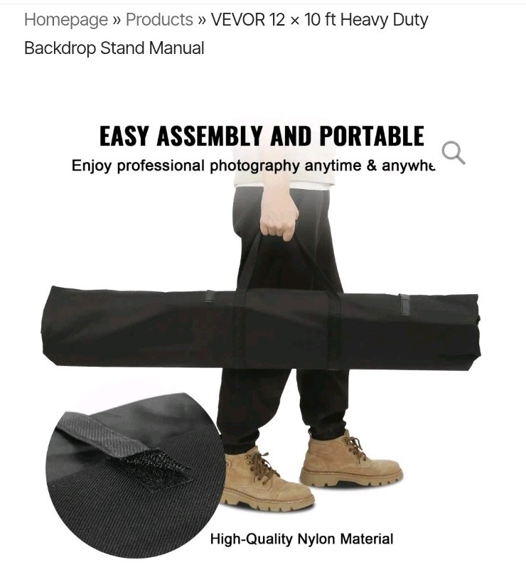 Vevor Backdrop Stand