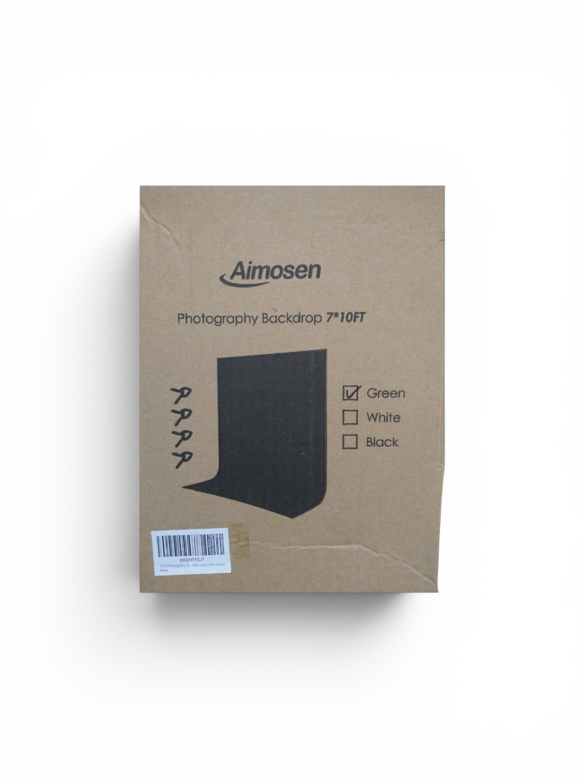 Aimosen 10’x7′ Green Photography Backdrop NIB