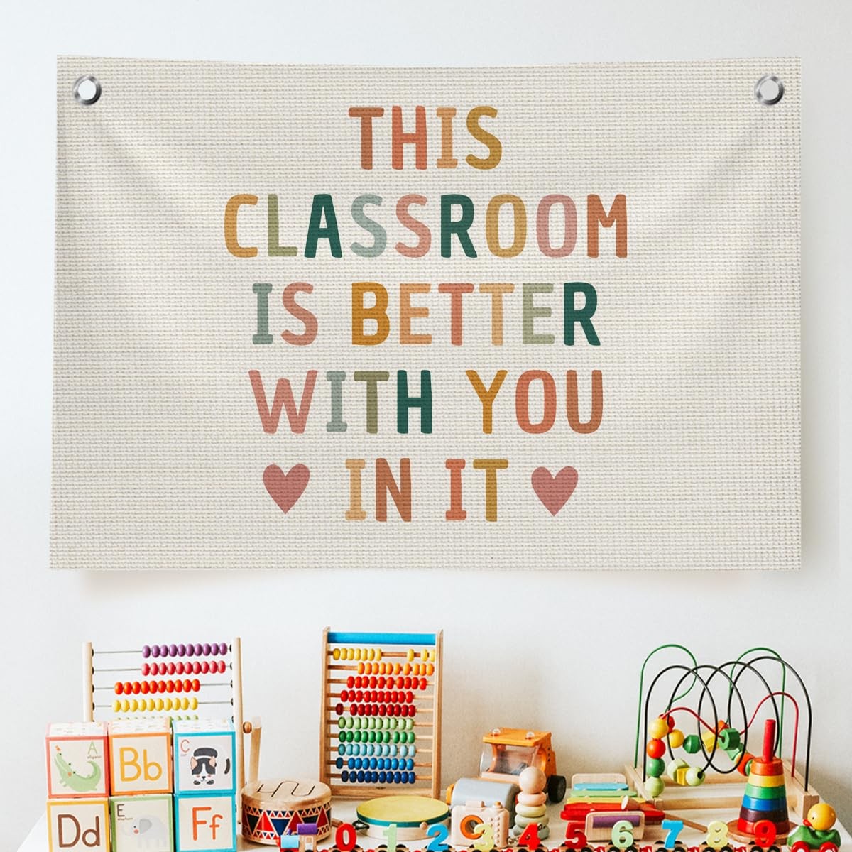 Boho Classroom Decor for Teacher, Cute Neutral Classroom Must Haves Wall Deco…