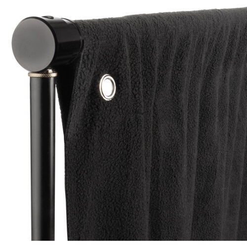 Angler WRB-B-910 Wrinkle-Resistant Fleece Background Black, 9 x 10′ w/Bag