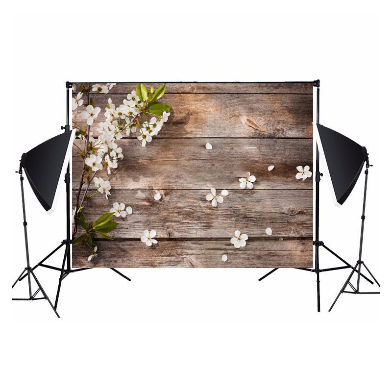 Vinyl Photo Backdrop Brick Wood Floor Photography Background Video Studio Tool