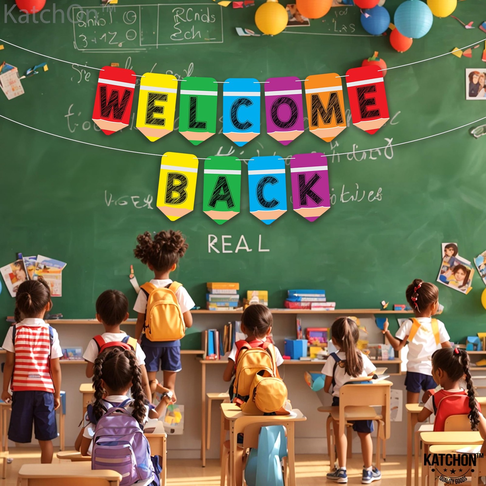 Welcome Back Banner – 10 Feet Pre-strung, Welcome Back to School Banner for F…
