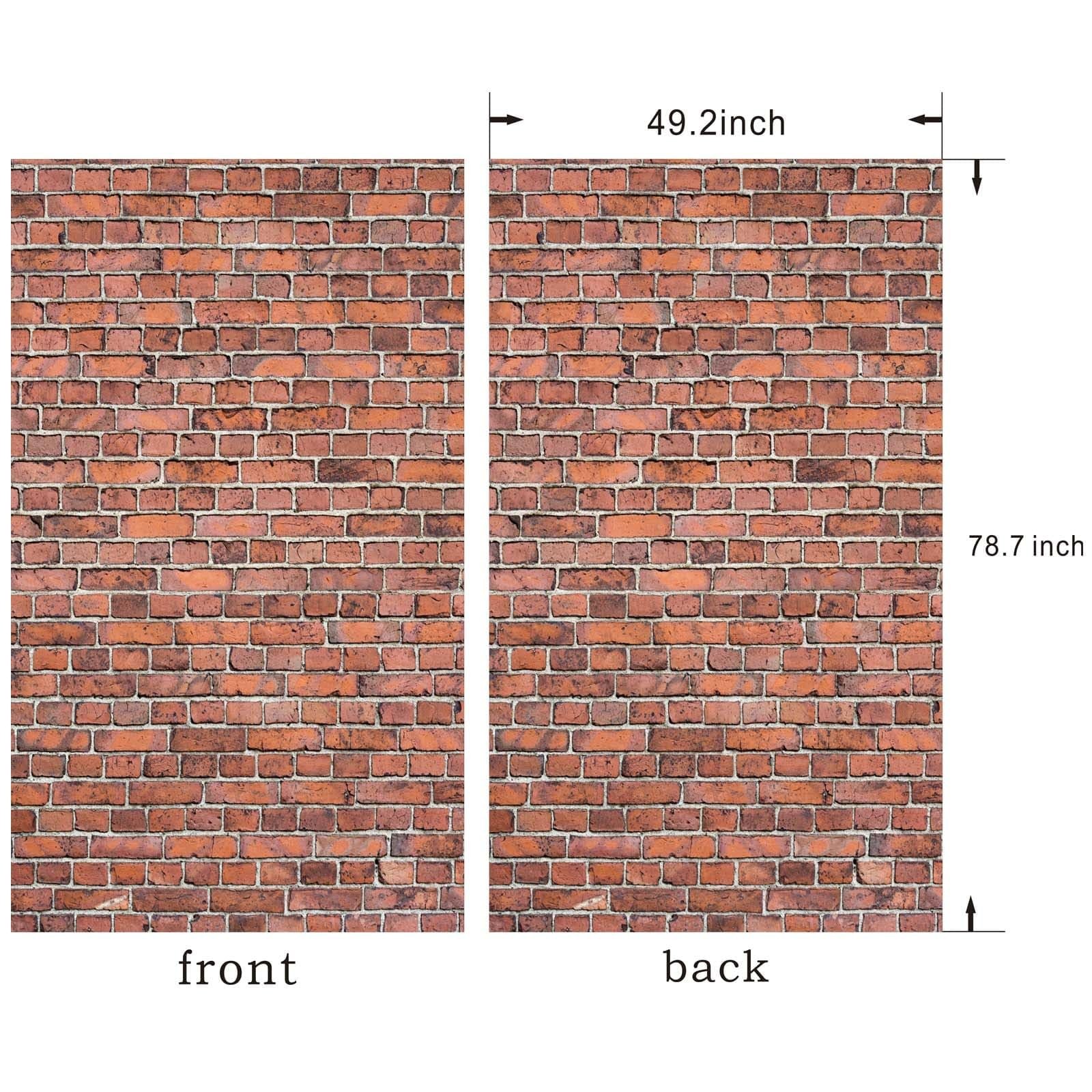 Brick Wall Backdrop,78.7″x 49.2″ Inch Door Curtain, Wizard Party Supplies, Ha