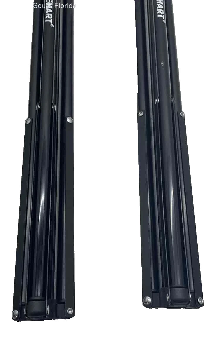 Emart Black Back Drop Stand 7ftx10ft Adjustable Legs with Carrying Case S1