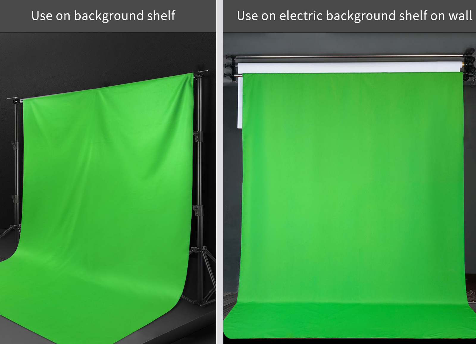 Chromakey Screen Backdrop Background for Photo Studio 10x10ft 10×6.56ft 10x20ft
