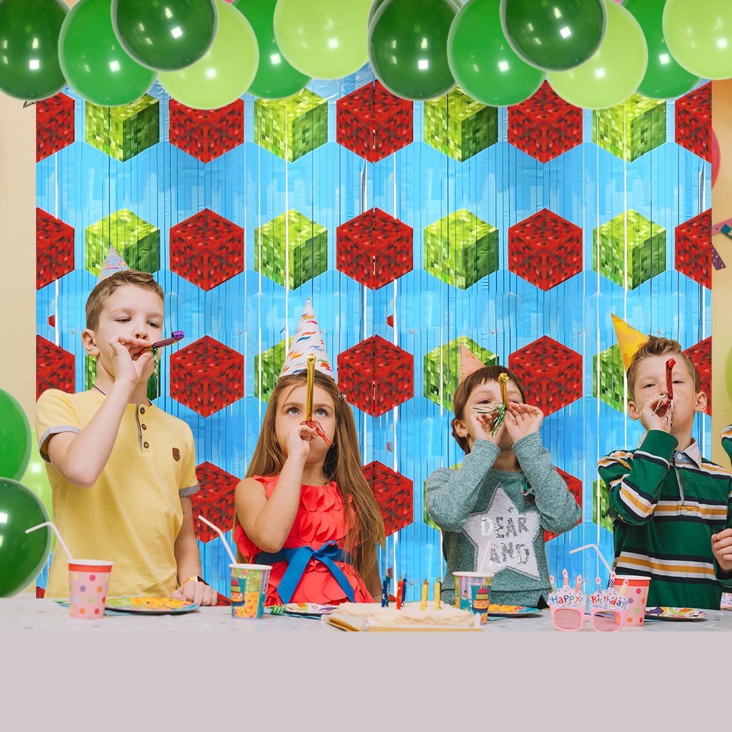 Video Game Party Backdrops Birthday Decorations 2 Pcs 3.28 x 6.56 Ft Video Ga…