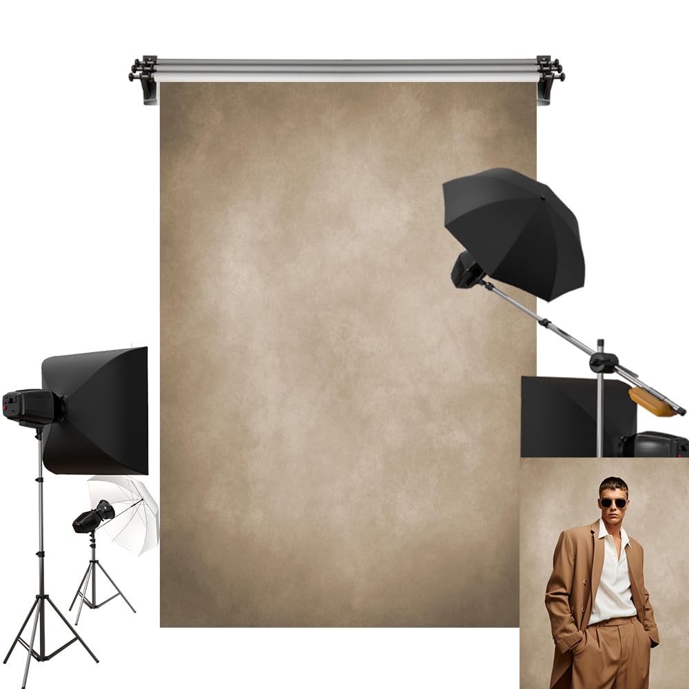 Kate 10x10ft/3x3m Tan Backdrop Light Yellow Background Khaki 10x10ft,