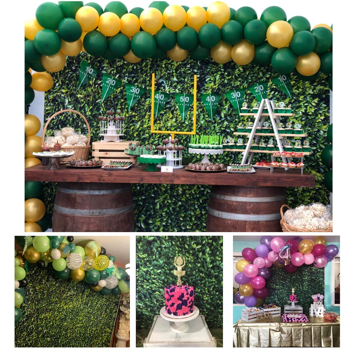 SJOLOON 7X5ft Green Leaves Backdrop Greenery Natural 7x5FT,