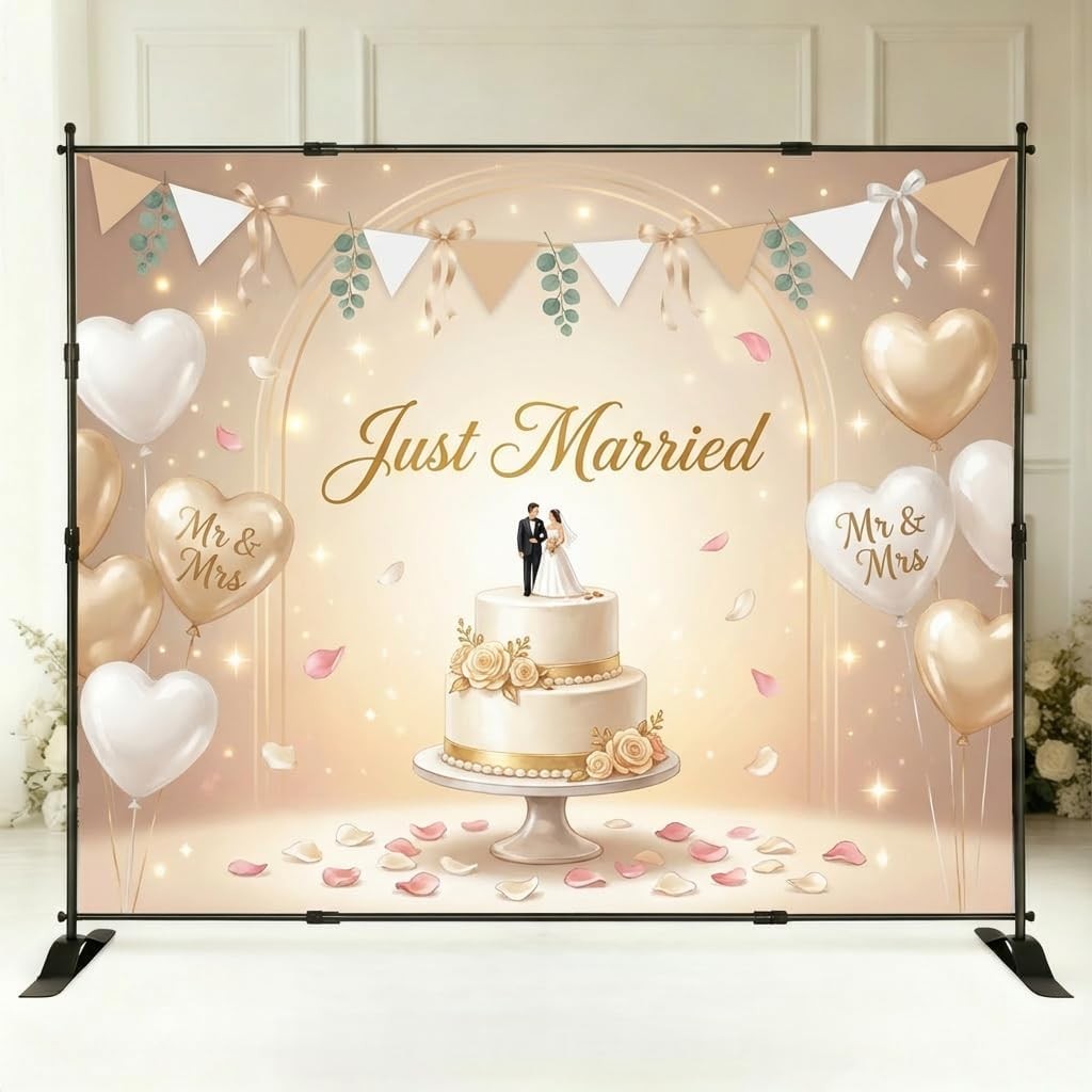 Backdrop Stand 10x8ft(WxH), Portable Photo Studio Background Stand Support Ki…