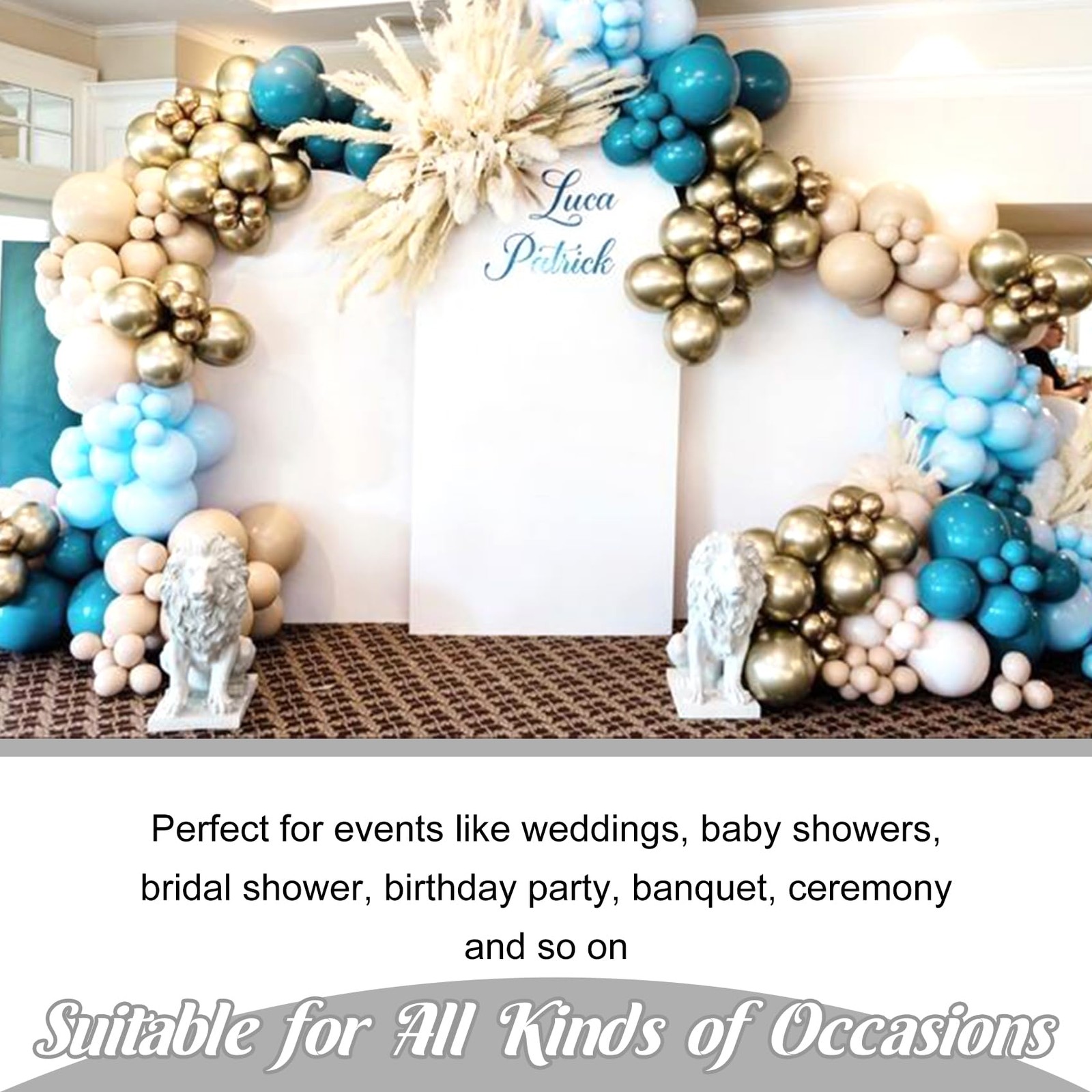 Spandex Fitted Wedding Arch Cover Set of 3 – White Backdrop for Round Top Chi…