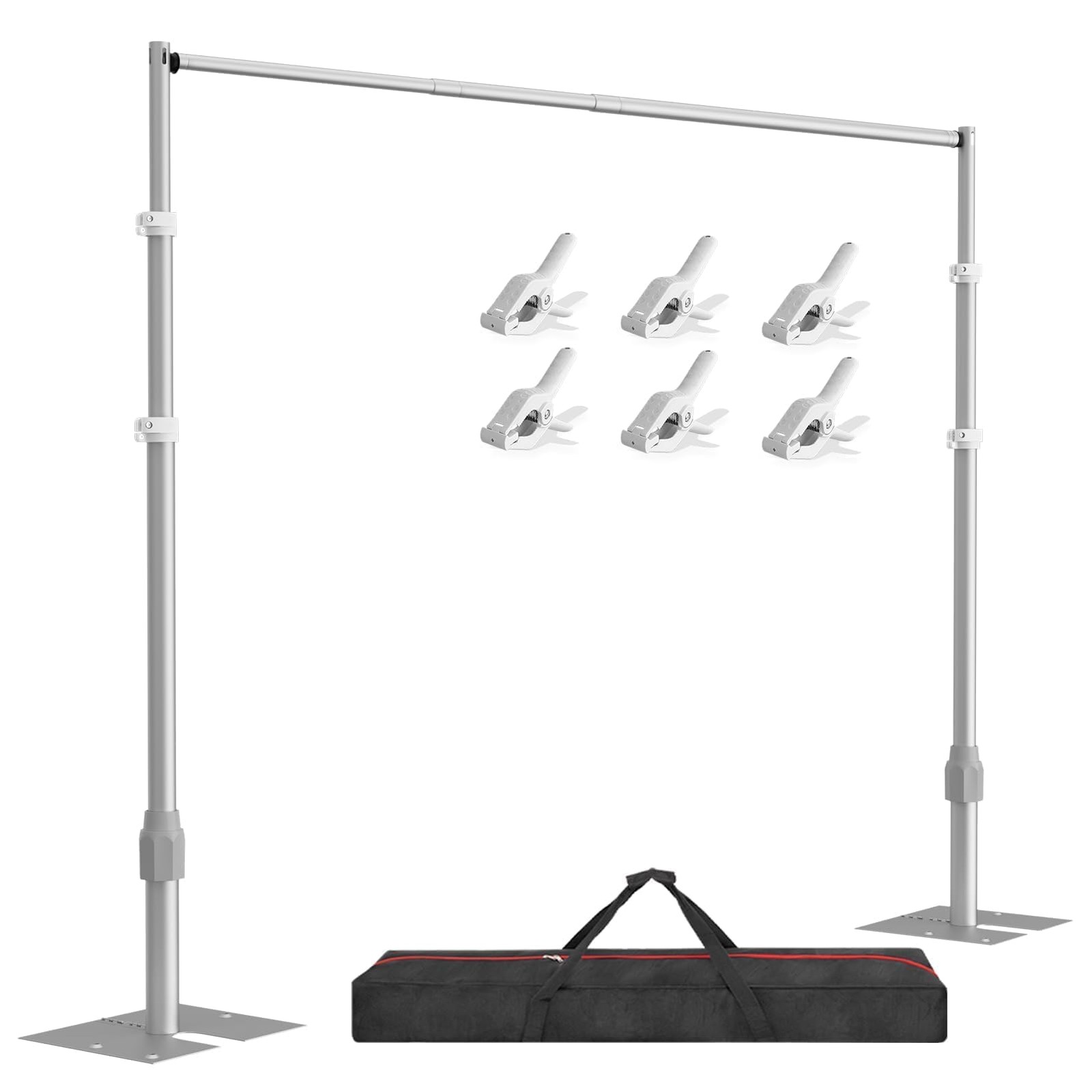 Backdrop Stand Heavy Duty, 10x10Ft Adjustable Pipe and Drape Backdrop Stand K…