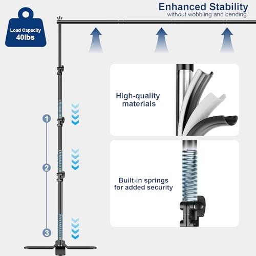 Backdrop Stand Heavy Duty, 10x10Ft Pipe and Drape Stand Adjustable Photo